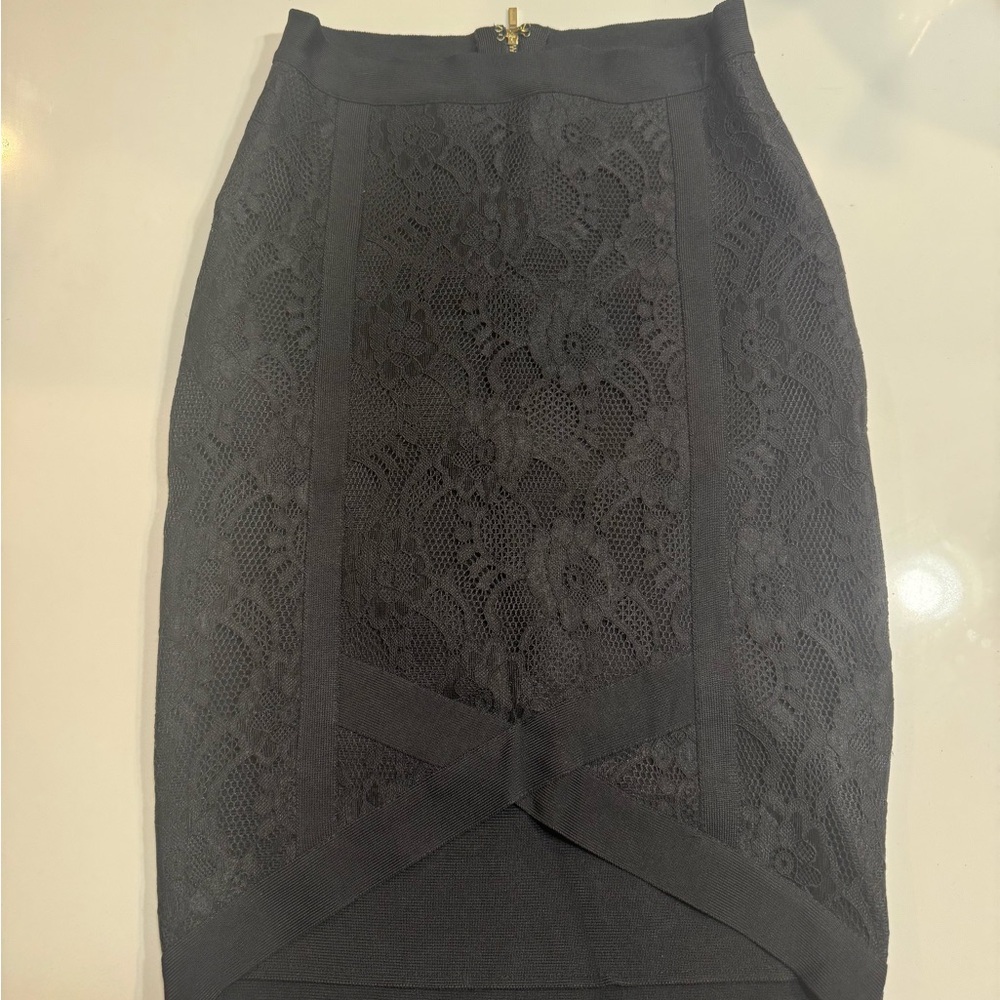 Brand New Bebe Black Pencil Skirt